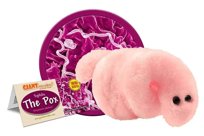 Pox - Syphillis (Treponema pallidum) Giant Microbes Plush