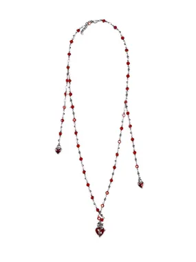 Red Heart Shaped Pendant Necklace