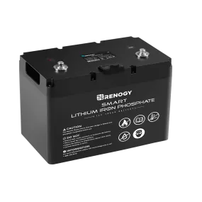 Renogy RBT100LFP12S-US 12V 100Ah Smart Lithium Iron Phosphate Battery New