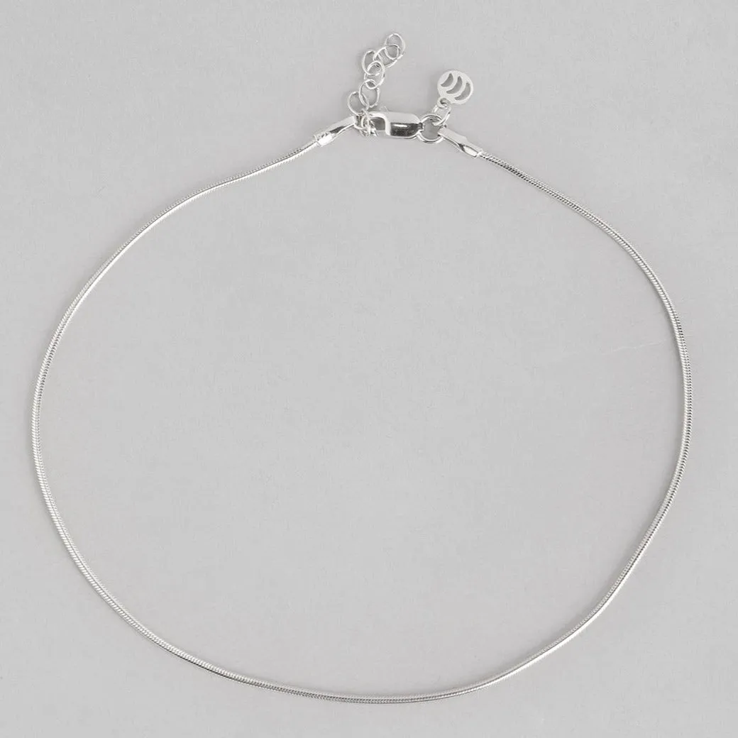 Rope 925 Sterling Silver Chain Anklet