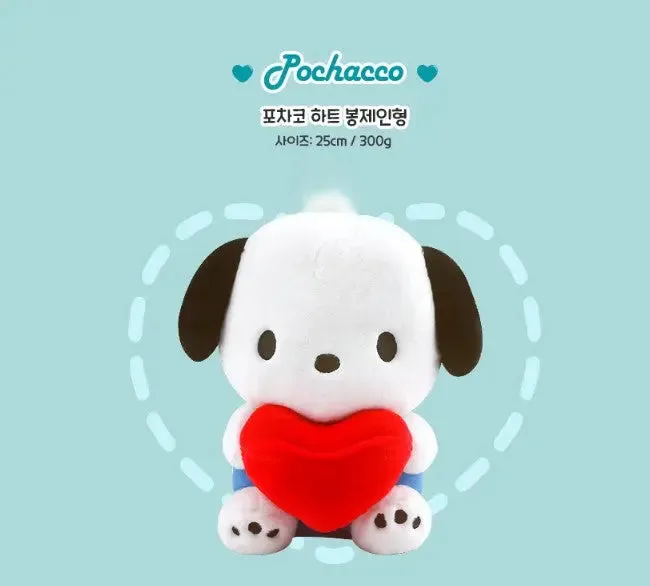 Sanrio Characters with Heart Plush
