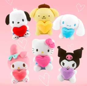 Sanrio Characters with Heart Plush