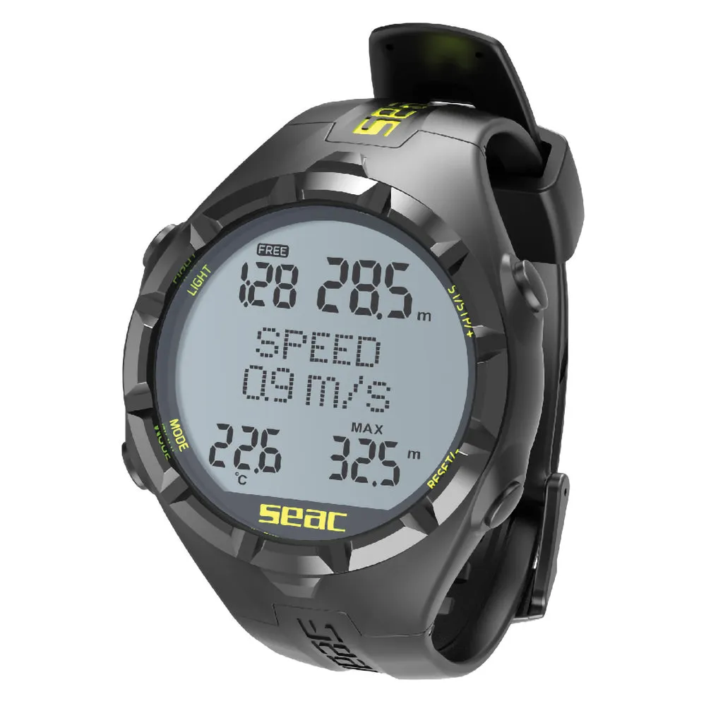 SEAC APNEA HR Freeddiving Computer, Black.Yellow