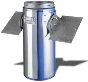 Selkirk 206420 6" 6T-RSP Wood Stove Chimney Pipe Roof Support Package - Quantity of 1