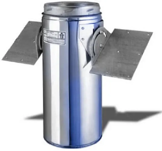 Selkirk 206420 6" 6T-RSP Wood Stove Chimney Pipe Roof Support Package - Quantity of 1