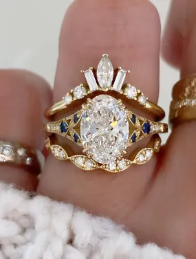 Skyla Sapphire, Islet & Natali Ring Set