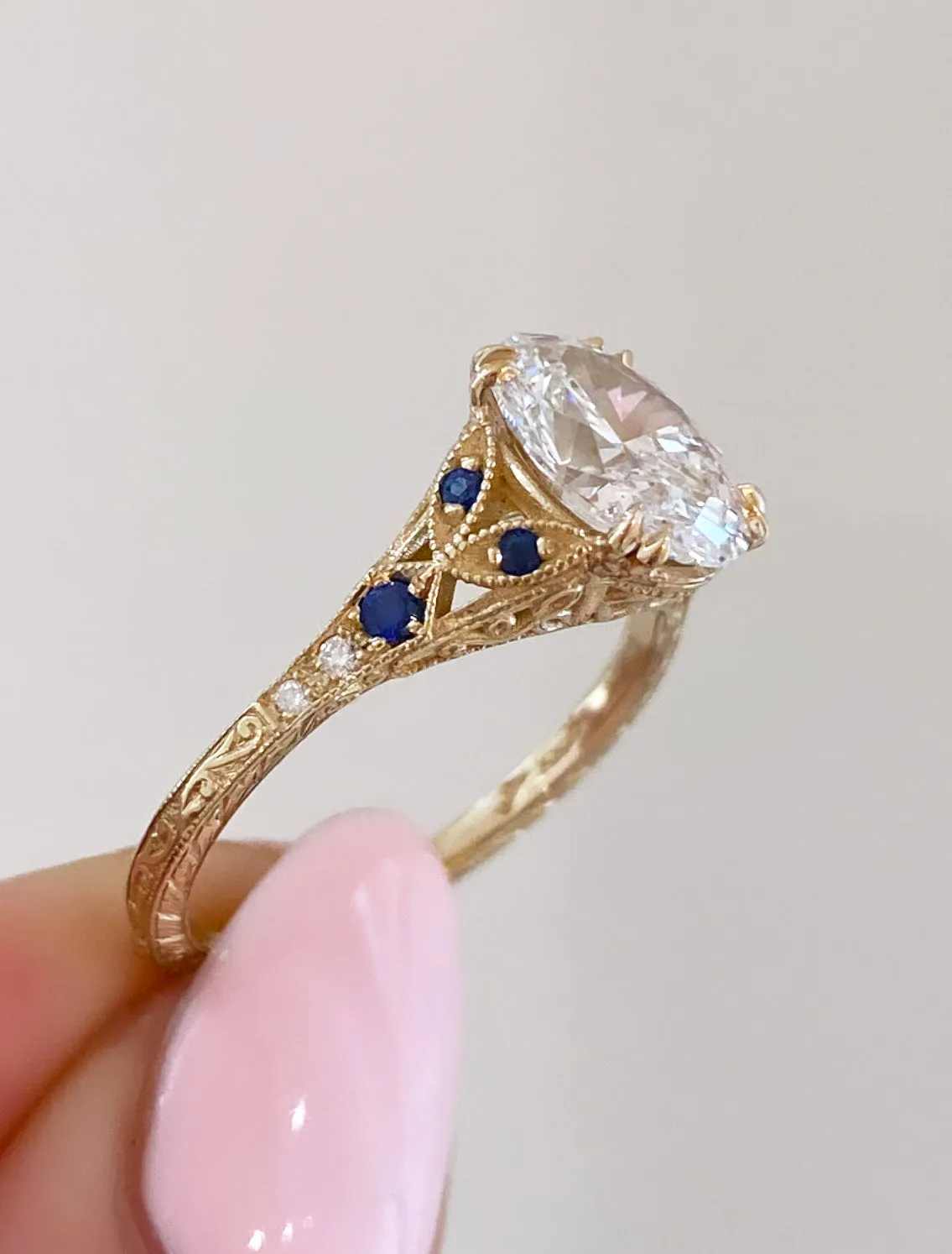 Skyla Sapphire, Islet & Natali Ring Set