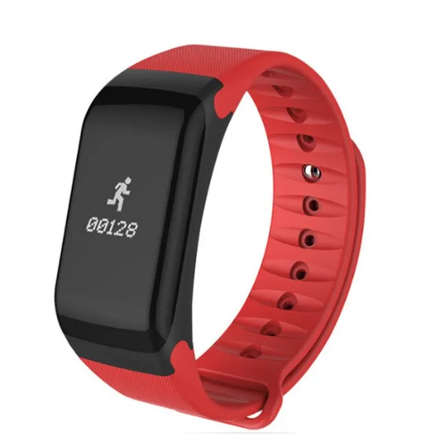 Smart Watch F1 Blood Oxygen Blood Pressure Band Fitness Sport Bracelet Heart Rate Monitor SMS Reminder Smart Watch Men Women