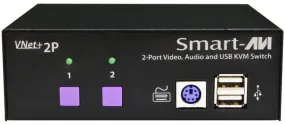 SmartAVI VNET 2PS 2x1 WUXGA USB and Audio Switch