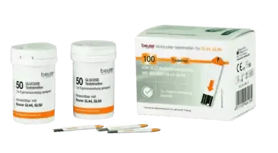 Strips for blood sugar testing, BEURER GL44, GL50