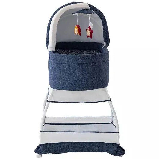 Sweetli Nurture Bassinet - Denim Melange