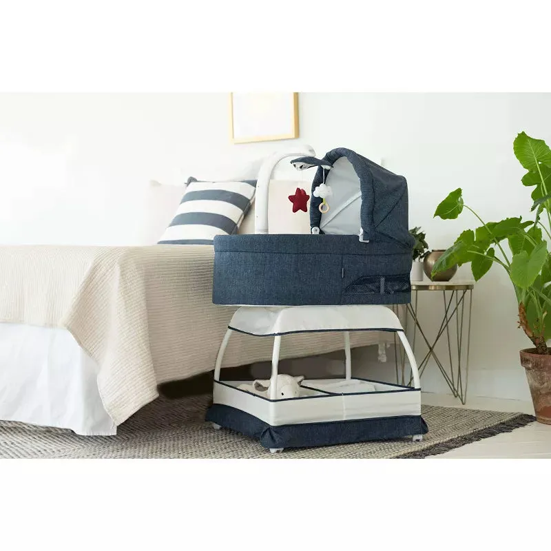 Sweetli Nurture Bassinet - Denim Melange