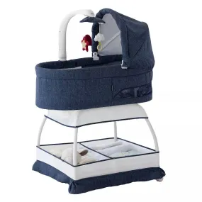Sweetli Nurture Bassinet - Denim Melange