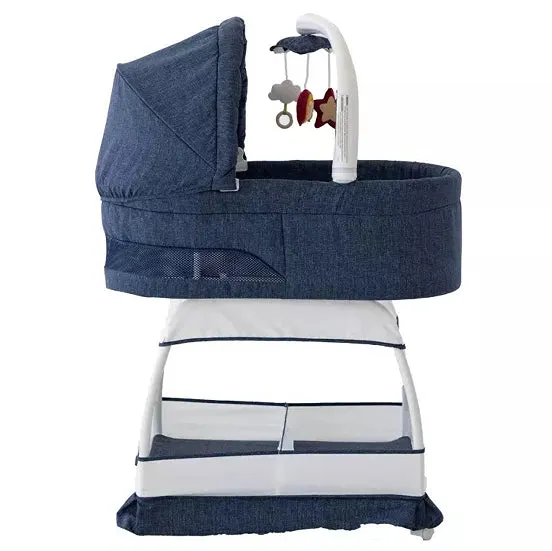 Sweetli Nurture Bassinet - Denim Melange