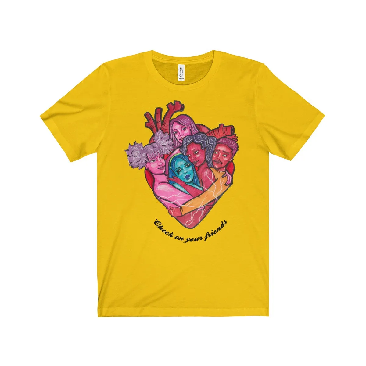 Tee - Check on your friends (with words)