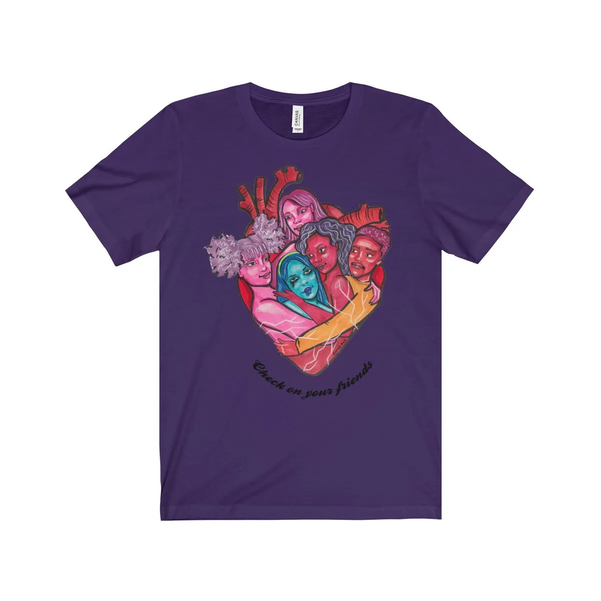 Tee - Check on your friends (with words)