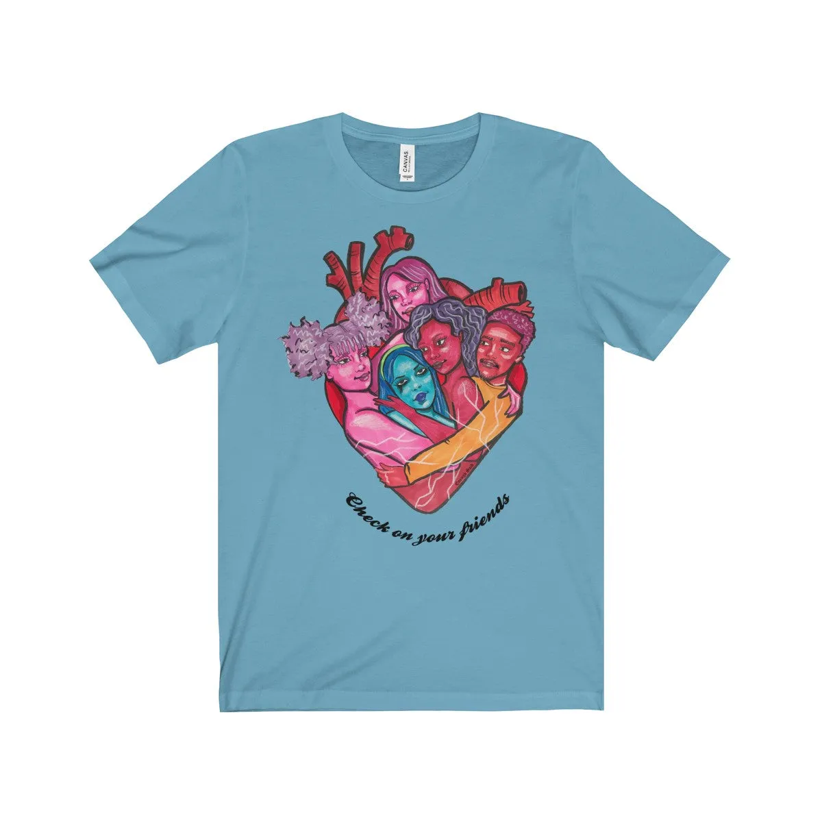 Tee - Check on your friends (with words)