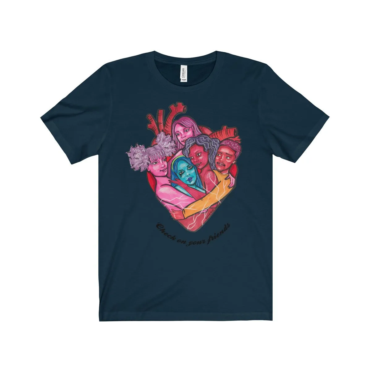 Tee - Check on your friends (with words)