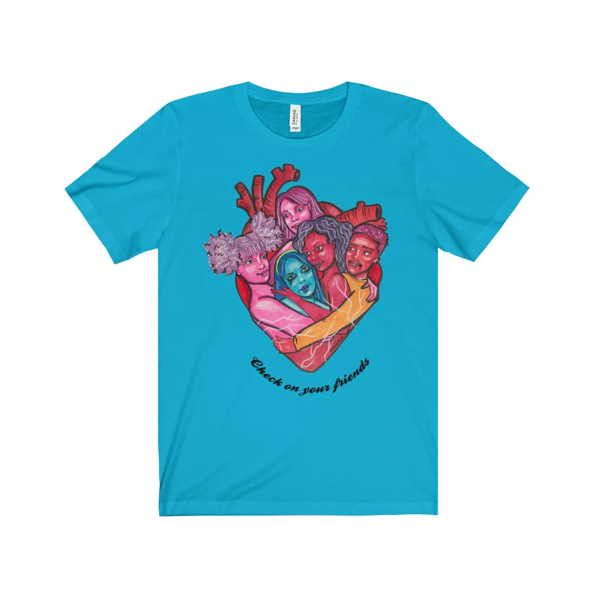 Tee - Check on your friends (with words)