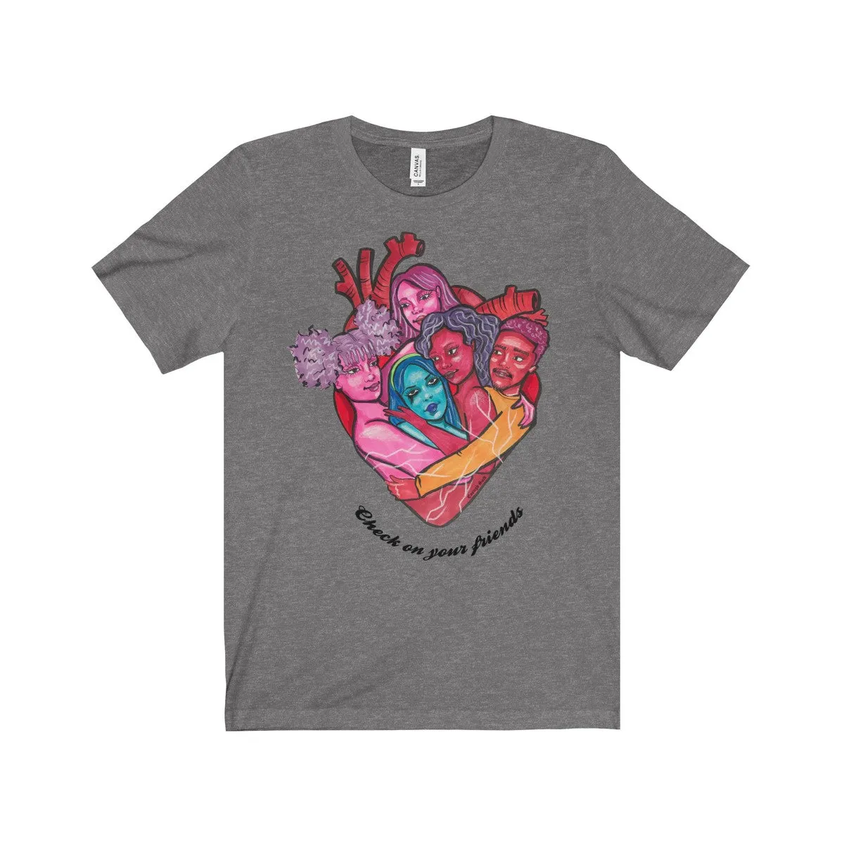 Tee - Check on your friends (with words)