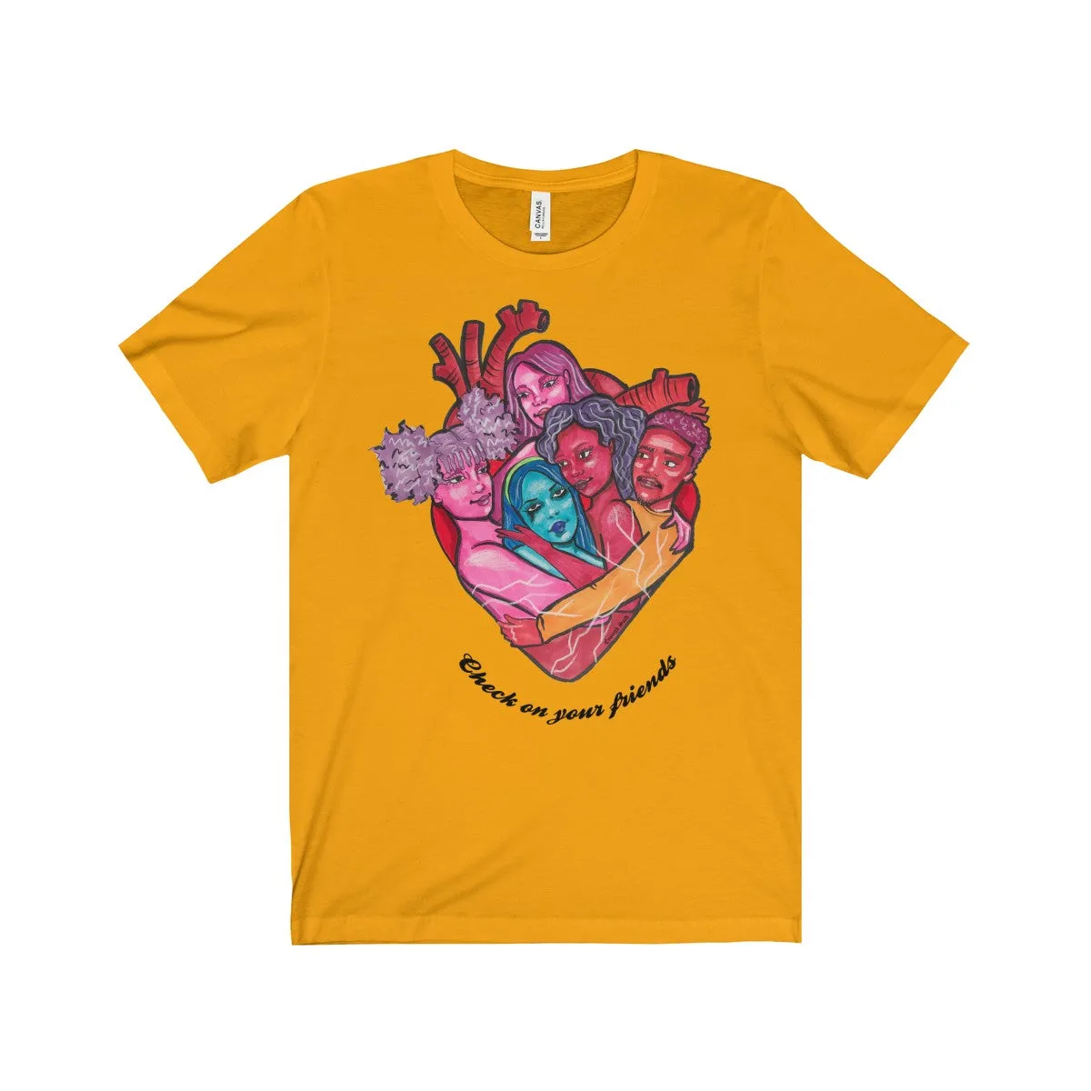 Tee - Check on your friends (with words)