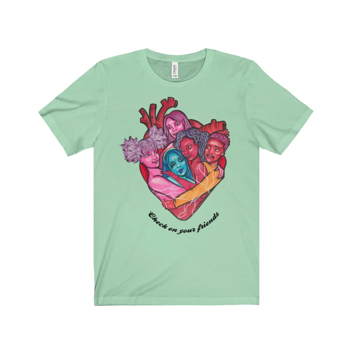 Tee - Check on your friends (with words)