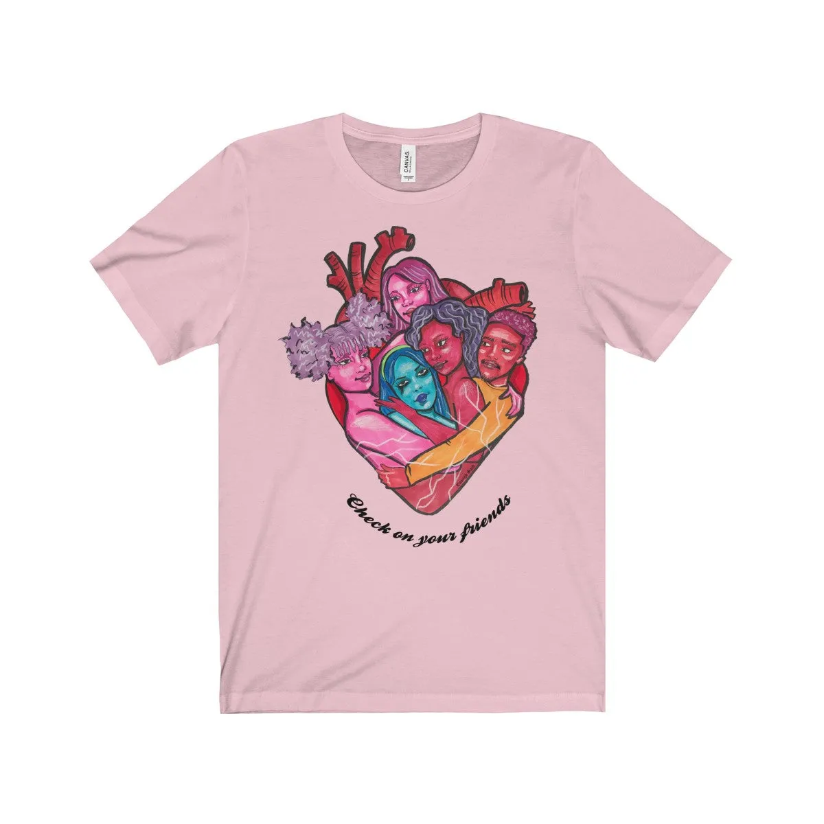 Tee - Check on your friends (with words)