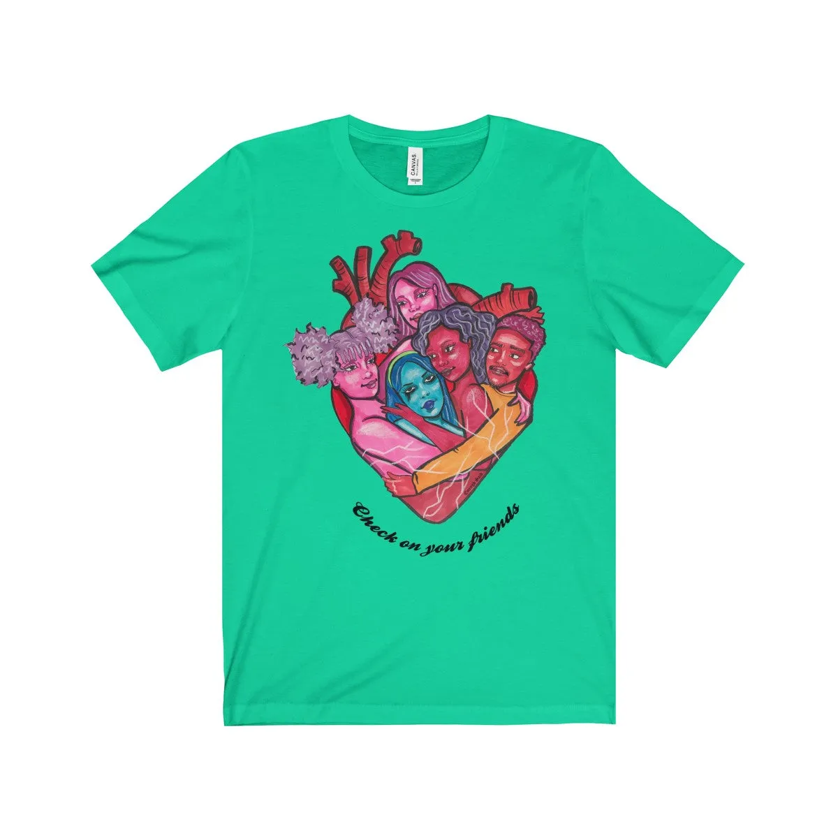 Tee - Check on your friends (with words)