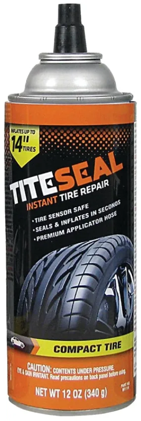 Titeseal M1114/6 Instant Tire Repair Sealant, 12 oz, Aerosol Can, Liquid, Ammonia :EA: QUANTITY: 6