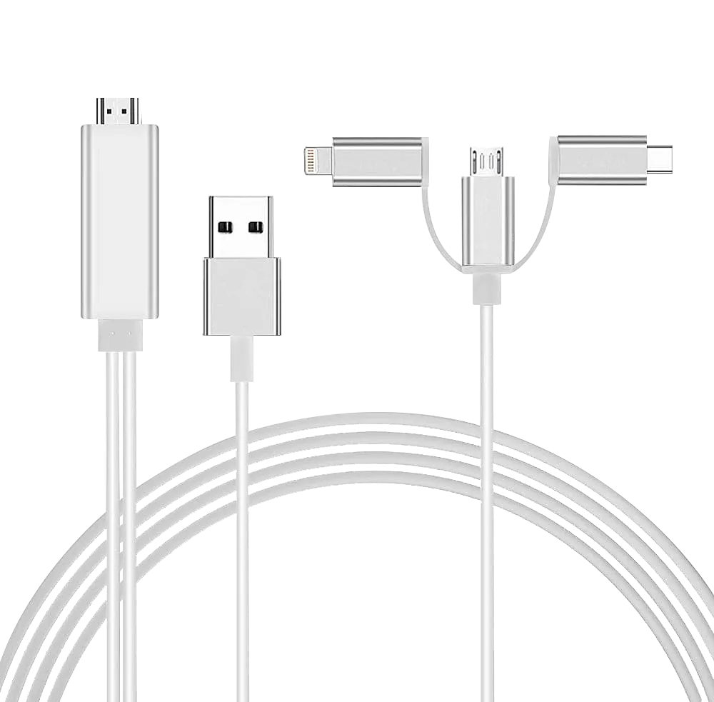 UCable - 3 IN 1 "I-O-S/Andriod to HDTV" Cable