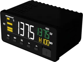 VX3-UMND-A4T, Temp Controller/Indicator, 48x96mm, 24VDC, Multirange Input, 4-20mA PV Retransmission Output, 3 Alarms