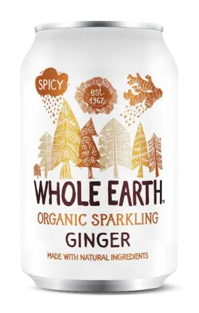 Whole Earth Organic Sparkling Ginger 330ml