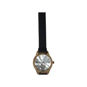 Women Heart Watch with Black Strap