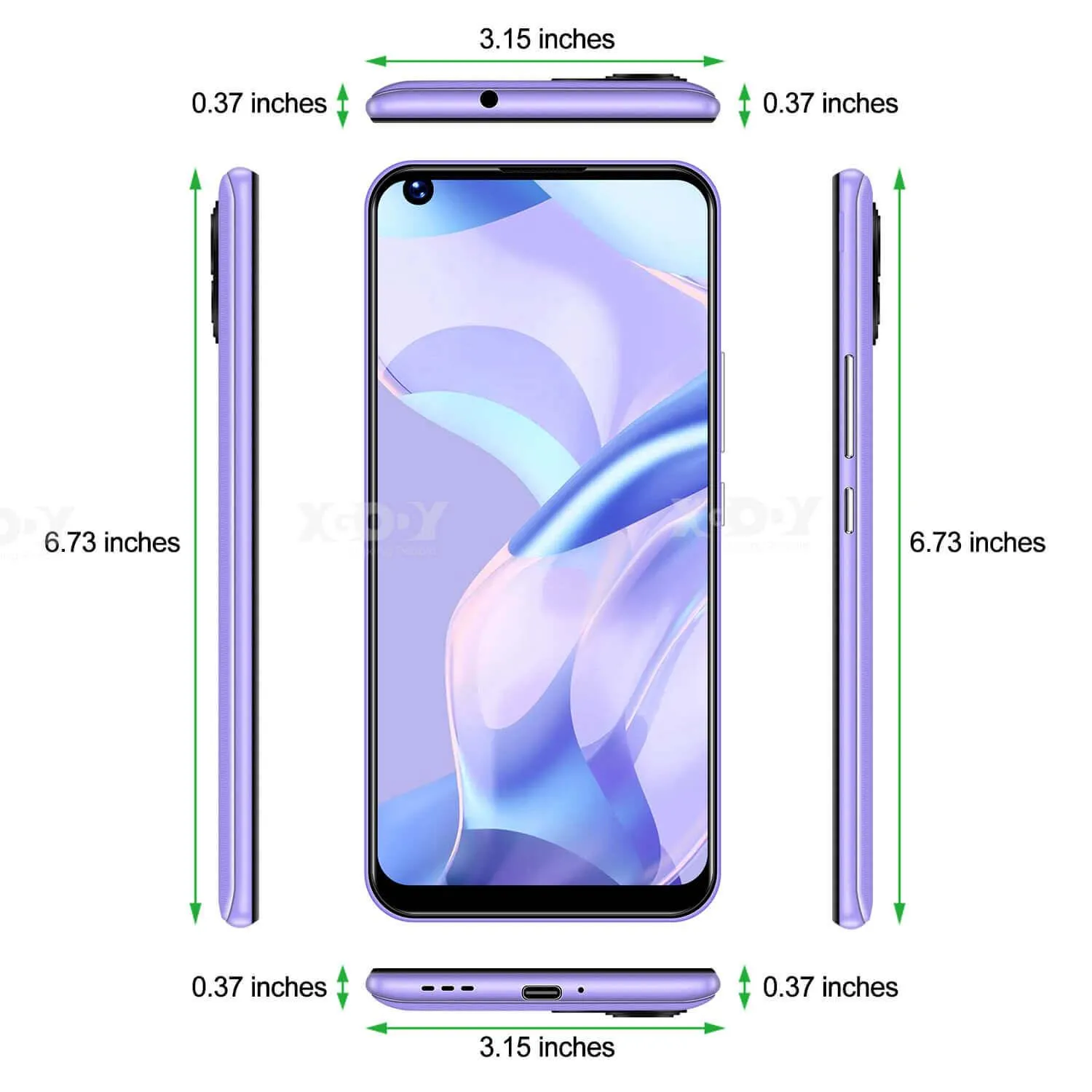 XGODY K40 Pro Global Unlocked Large Screen Android Smartphone With Dual SIM Quad Core Face ID Multi-Language