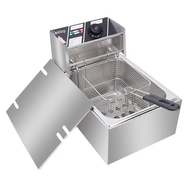 ZOKOP Electric Fryer EH81 6.3QT Stainless Steel Single Cylinder 2500W
